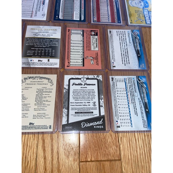 Freddie Freeman Baseball Card Bundle Lot x16 2017-2020‎ Atlanta Braves Dodgers - Picture 9 of 12